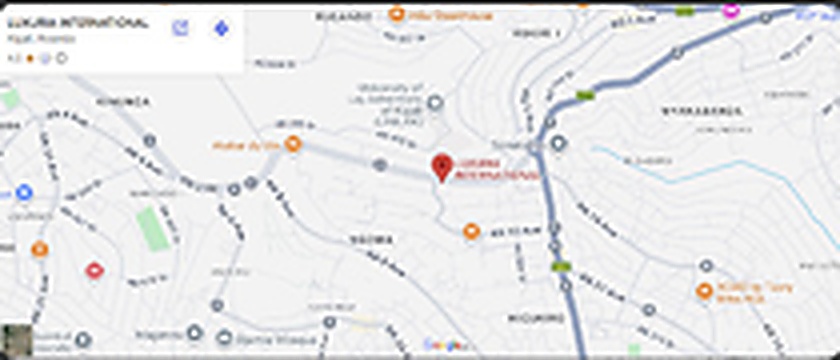 Luxuria International Location Map Kigali